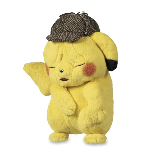 POKÉMON Detective Pikachu Wrinkled-Face Plush – 8 In.