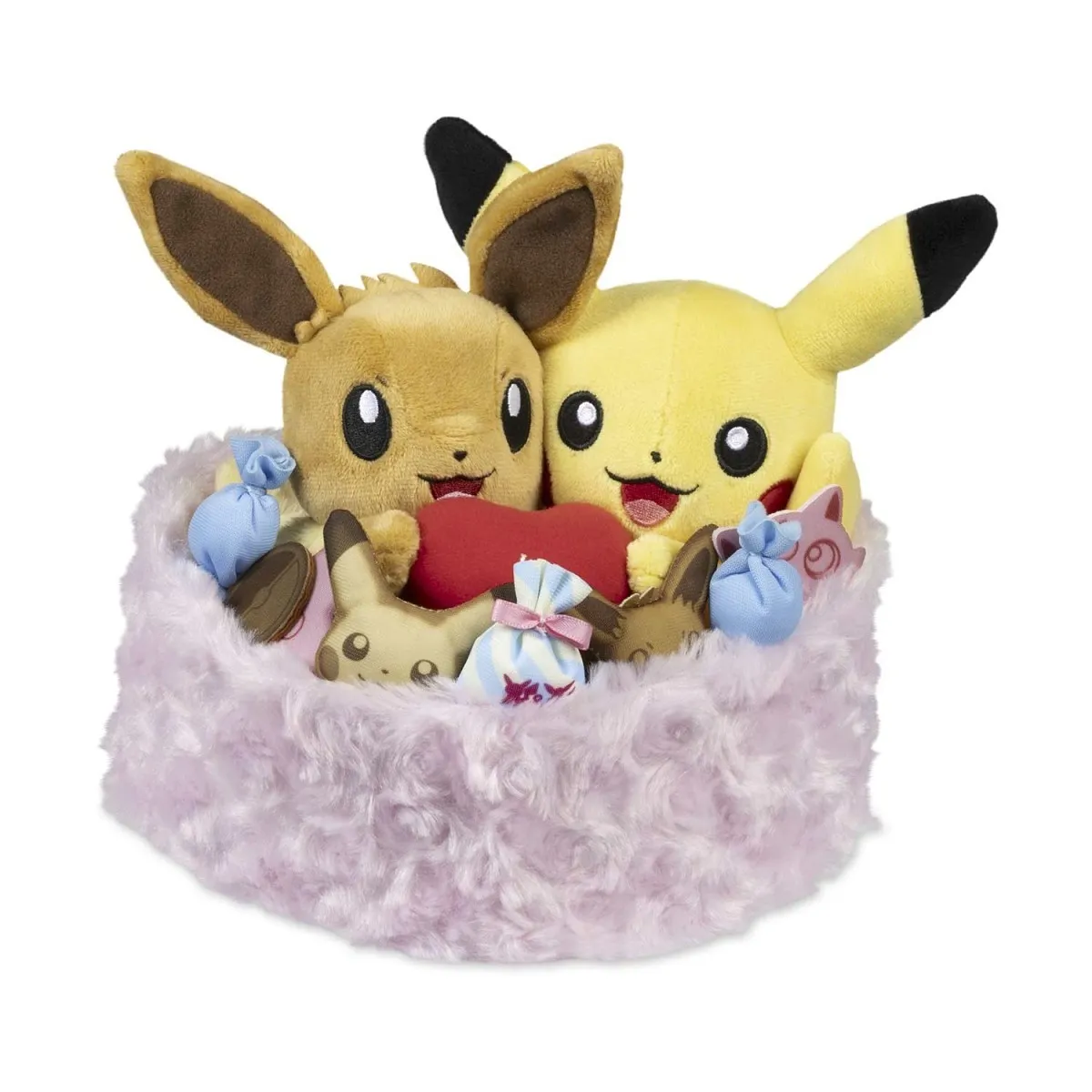 Seasonal Celebrations: Pikachu & Eevee Sweet Days Plush - 7 ¼ In.