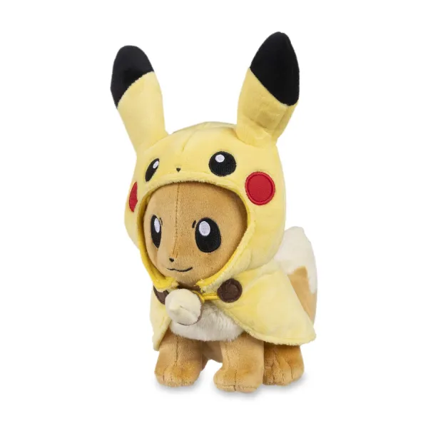 Pikachu Cape Eevee Poké Plush - 9 In.