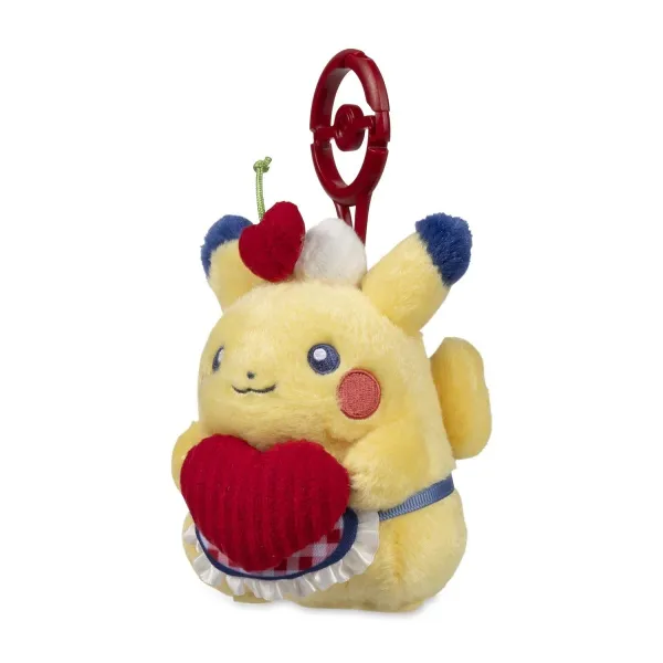 Pikachu with Heart Sweetheart Diner Plush Key Chain