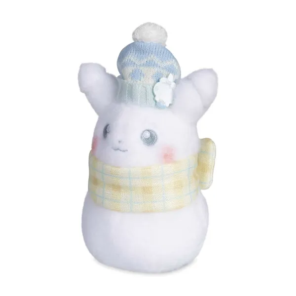 Pikachu Snowman Snowy Softies Plush - 6 ¾ In.