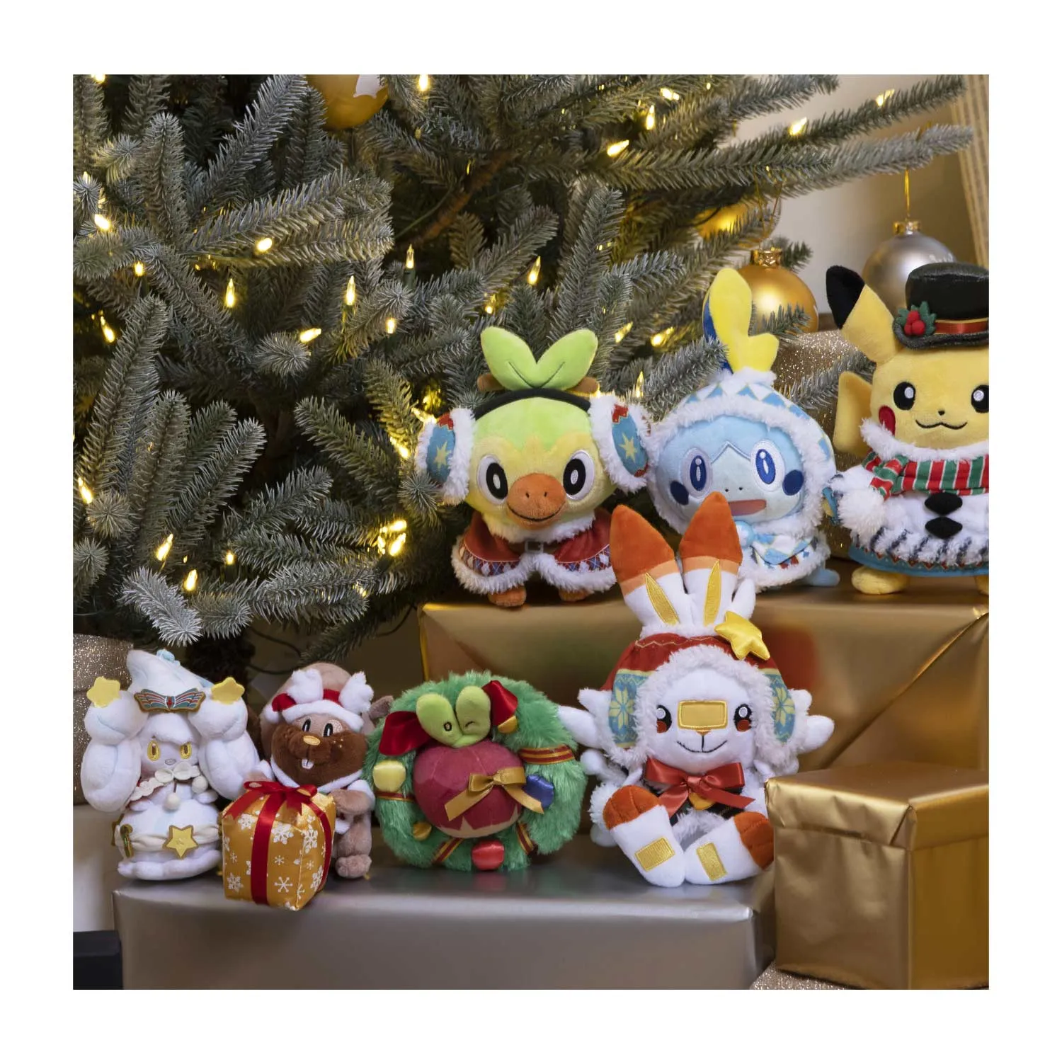 Applin Pokémon Winter Carnival Poké Plush Key Chain