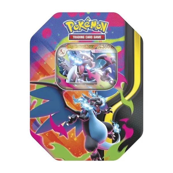 Pokémon TCG: Mega Charizard Tin (Mega Charizard X)