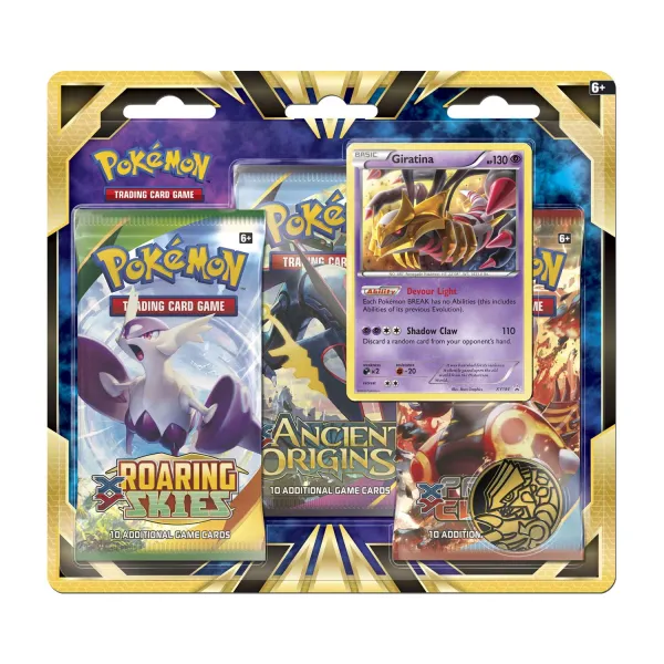 Pokémon TCG: 3 Booster Packs, Coin & Giratina Promo Card