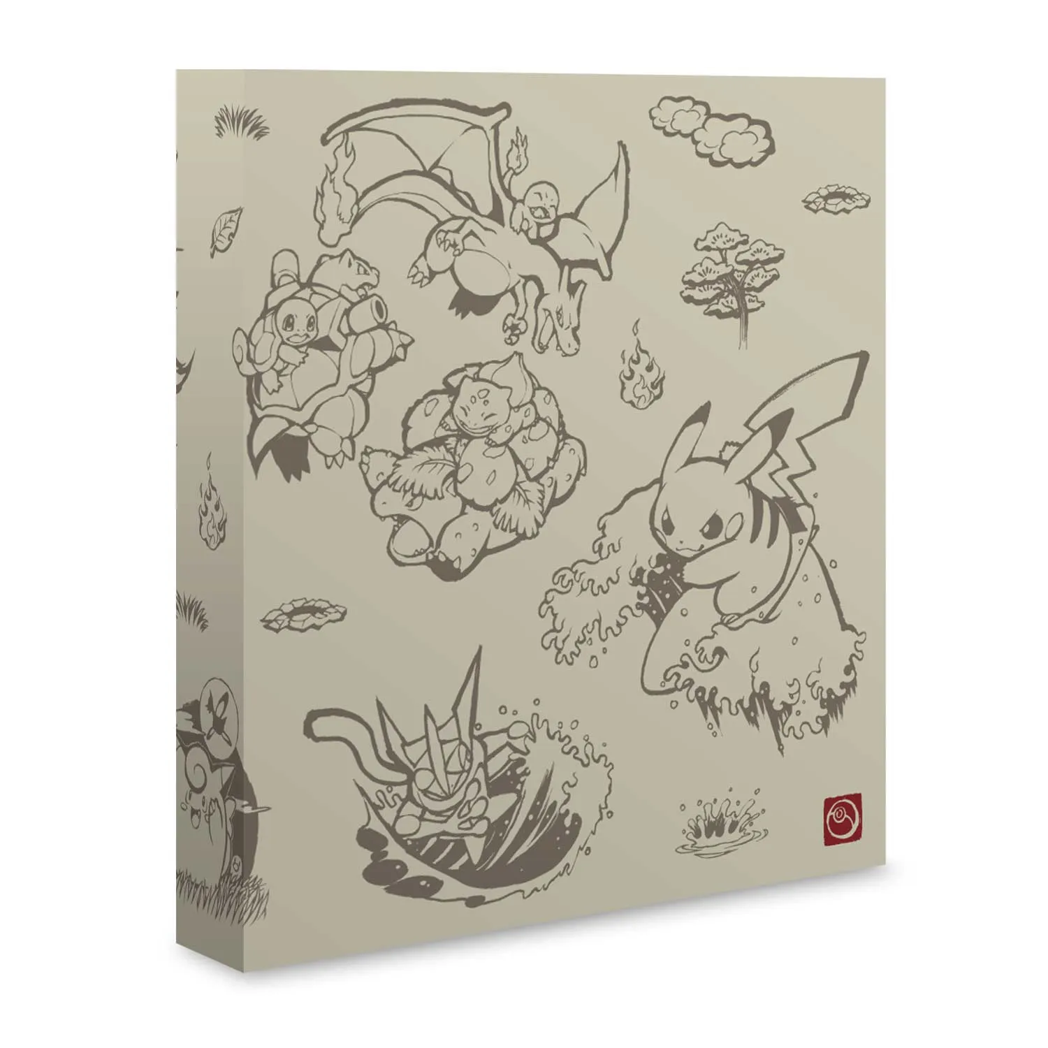 Pokémon TCG: Pikachu Scroll Painting D-Ring Binder - 1 In.