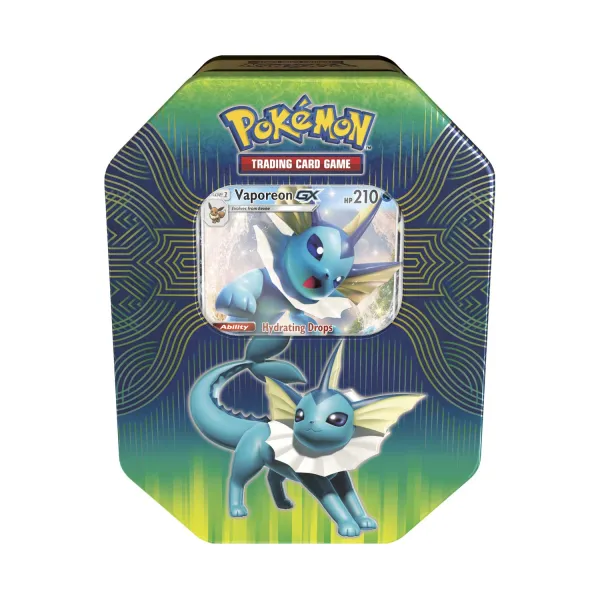 Pokémon TCG: Elemental Power Tin Featuring Vaporeon-GX