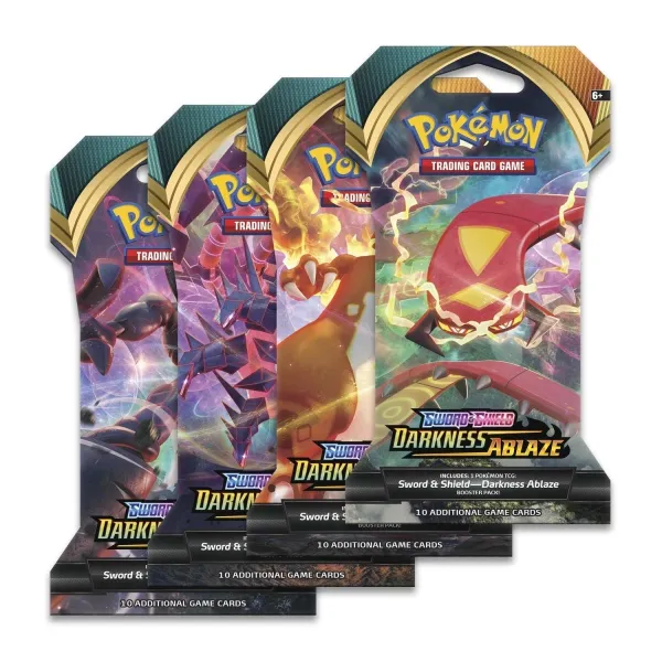 Pokémon TCG: Sword & Shield-Darkness Ablaze Sleeved Booster Pack (10 Cards)