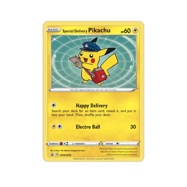 Pokémon TCG: Special Delivery Pikachu Promo Card