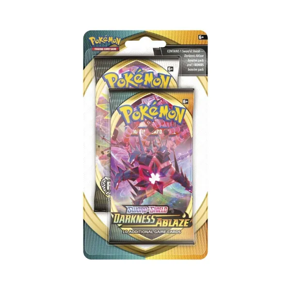 Pokémon TCG: Sword & Shield-Darkness Ablaze Booster Pack with Bonus Sword & Shield-Rebel Clash Booster Pack