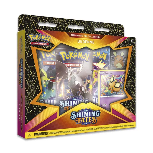 Pokémon TCG: Shining Fates Mad Party Pin Collection (Dedenne)