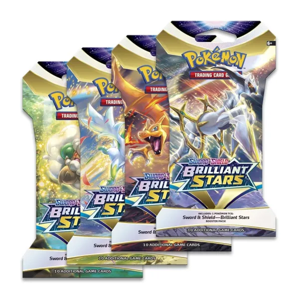 Pokémon TCG: Sword & Shield-Brilliant Stars Sleeved Booster Pack (10 Cards)