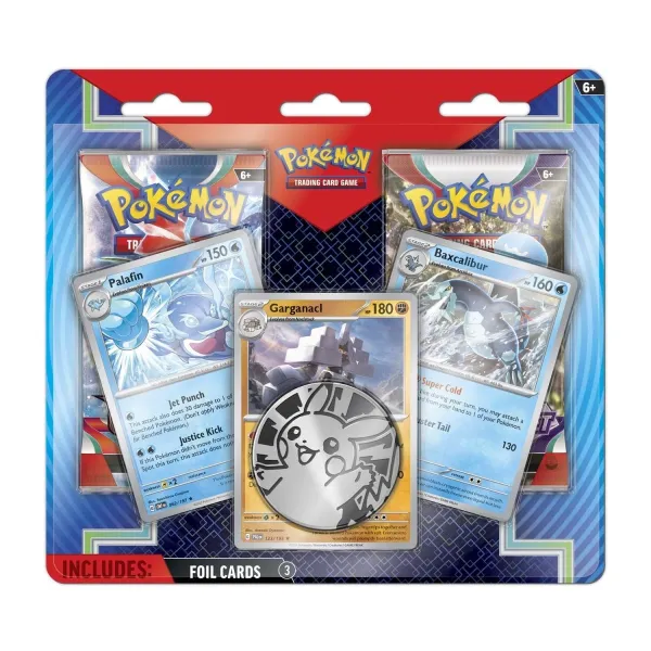 Pokémon TCG: Palafin, Baxcalibur & Garganacl Cards with 2 Booster Packs & Coin
